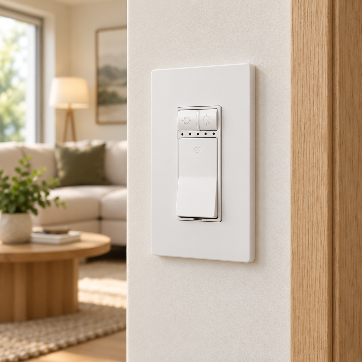 YoLink Dimmer Switch in a natural home setting