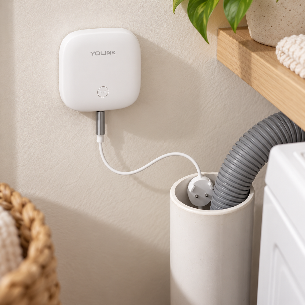 YoLink Water Leak Sensor 3 in a natural home setting