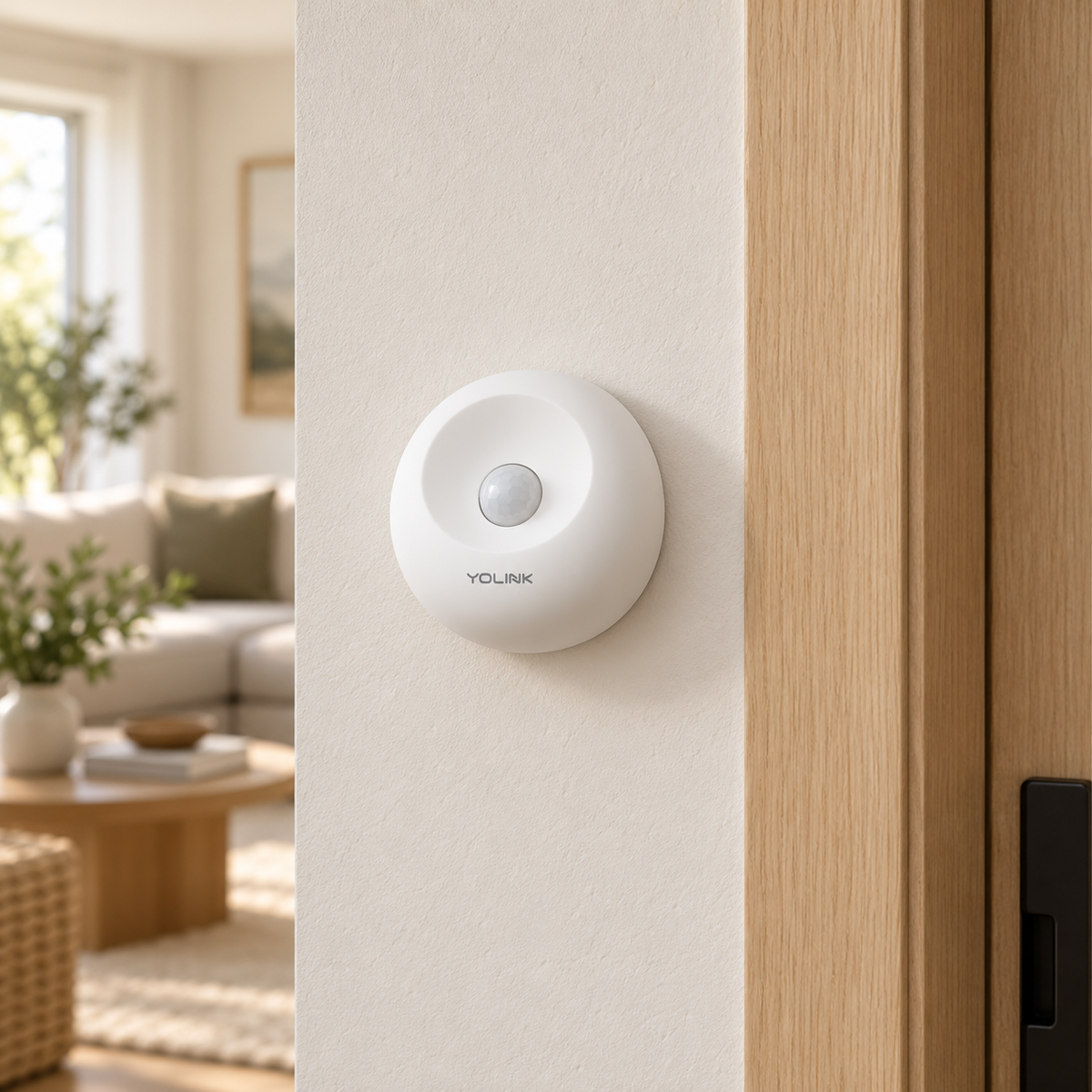 YoLink Indoor Motion Sensor in a natural home setting