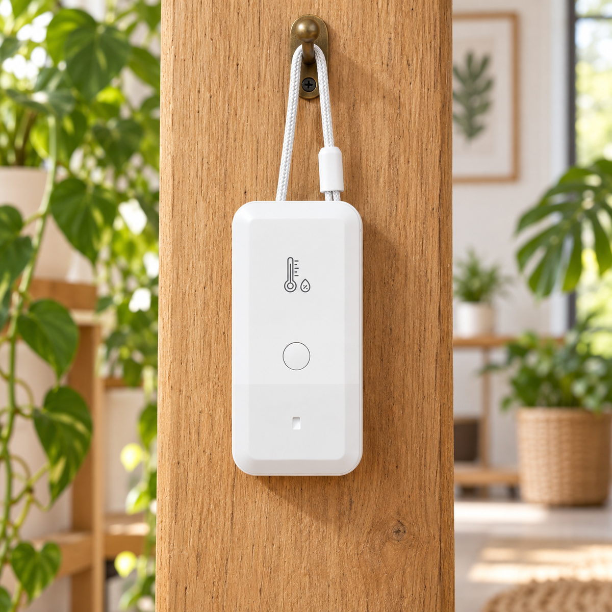 YoLink Temperature & Humidity Sensor YS8007 in a natural home setting