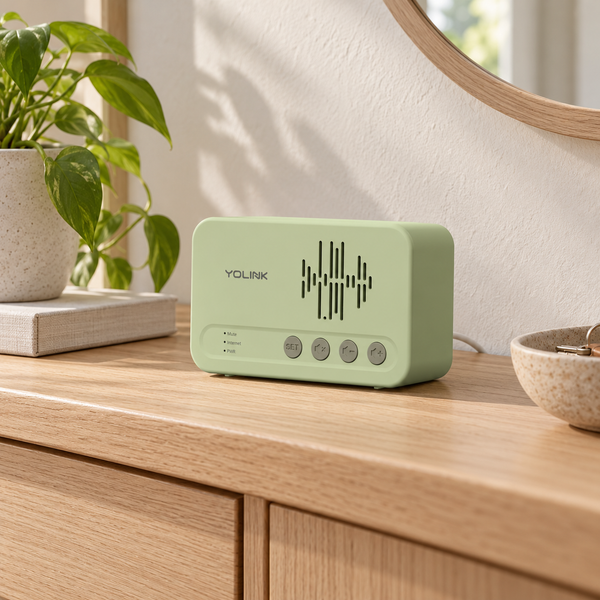 YoLink Siren Hub in a natural home setting