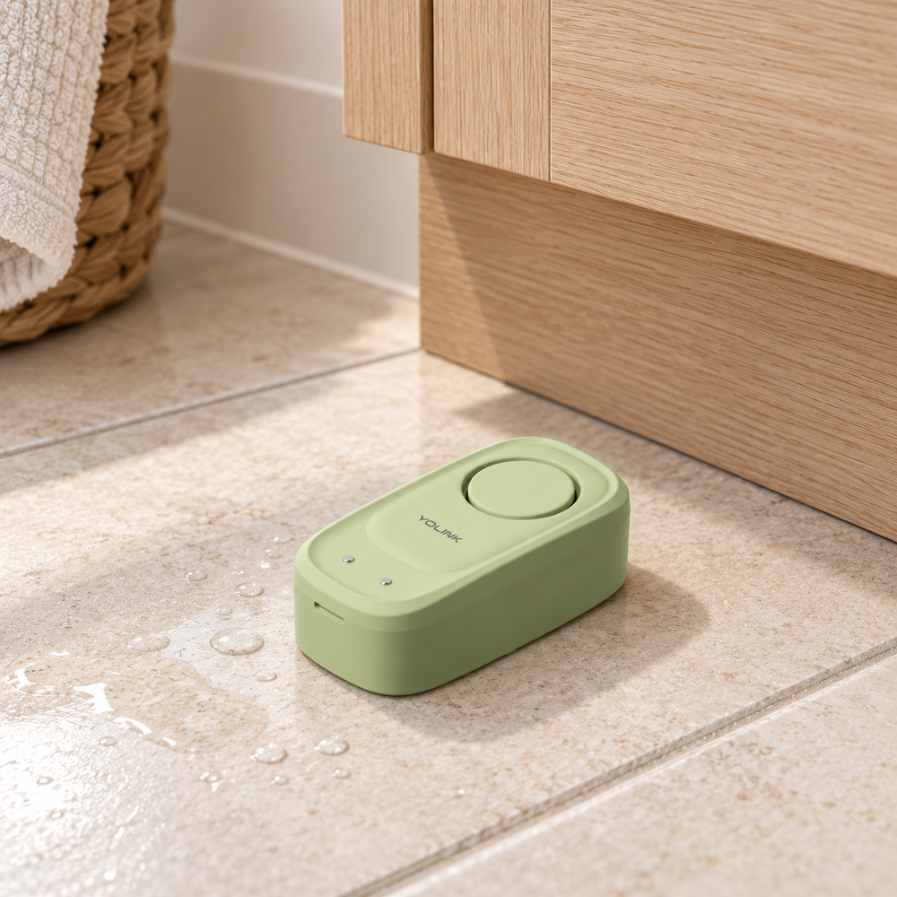 YoLink Water Leak Sensor 5 in a natural home setting