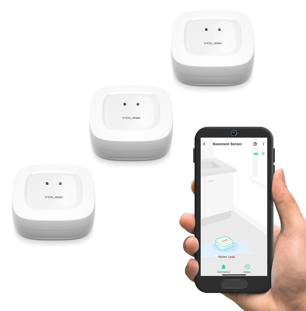 Water Leak Detector Alarm – Flood Sensor With Sound & Visual Alerts, High-Sensitivity ABS Waterproof Sensor For Basement, Bathroom, Kitchen – Easy Place & Protect