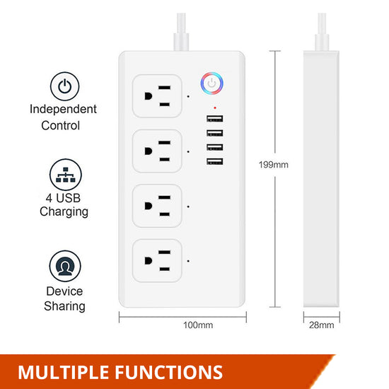 YoLink Smart Power Strip Works with Alexa, Google Assistant, and IFTTT, YoLink Hub Required - YoLink