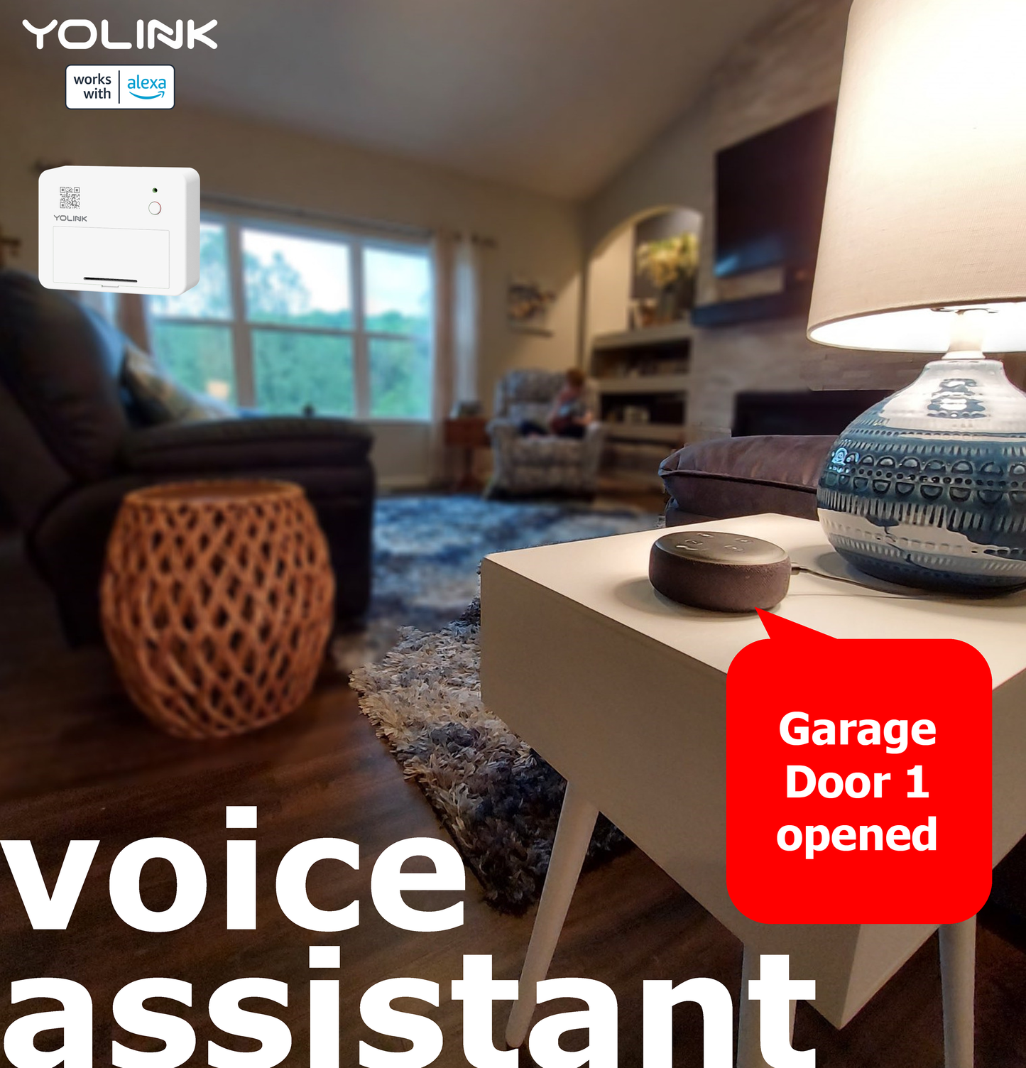 YoLink Smart Garage Door Sensor Works with Alexa and IFTTT, YoLink Hub Required - YoLink