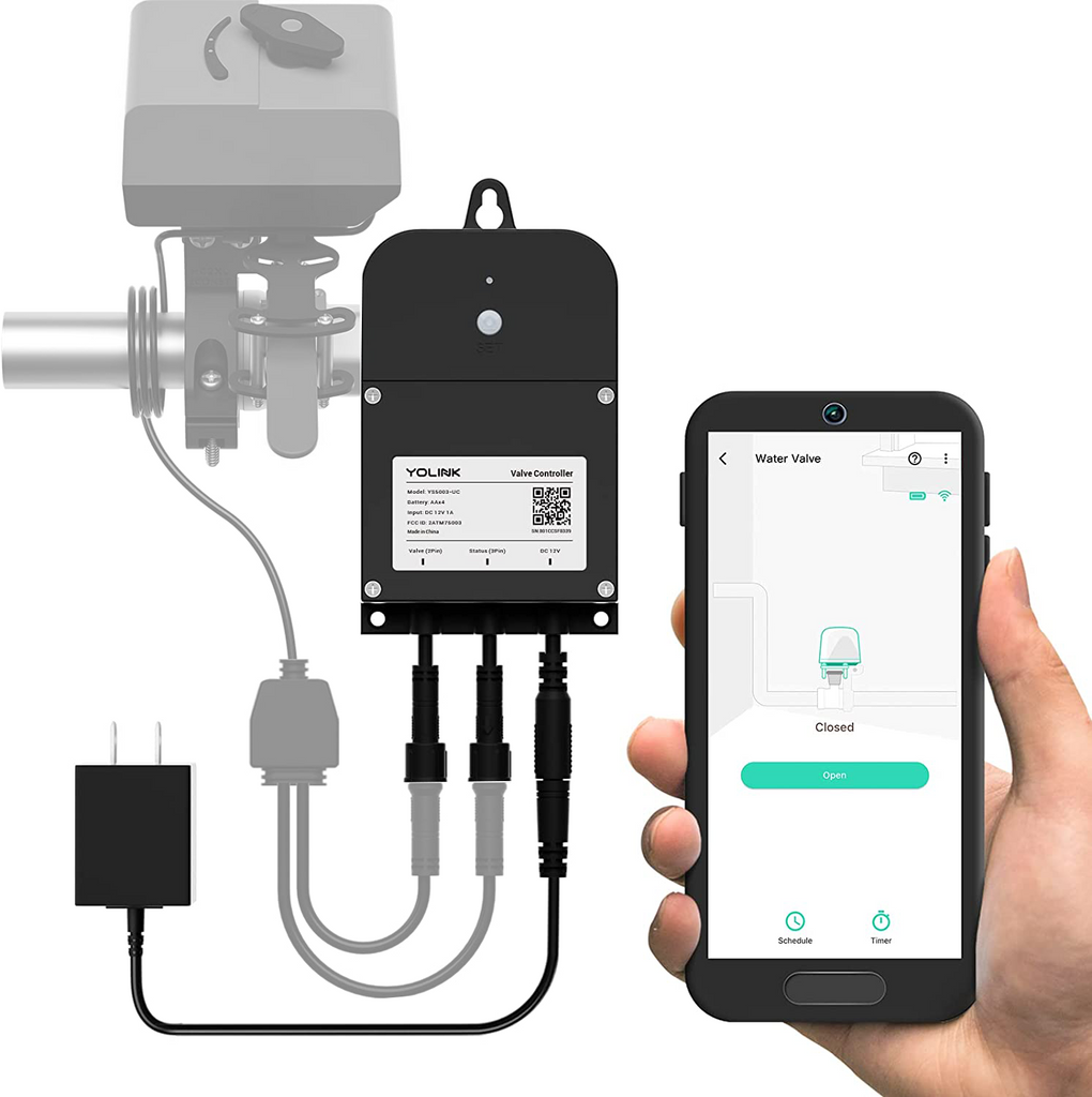 YoLink Smart Wireless Water Valve Controller 2 - HUB REQUIRED