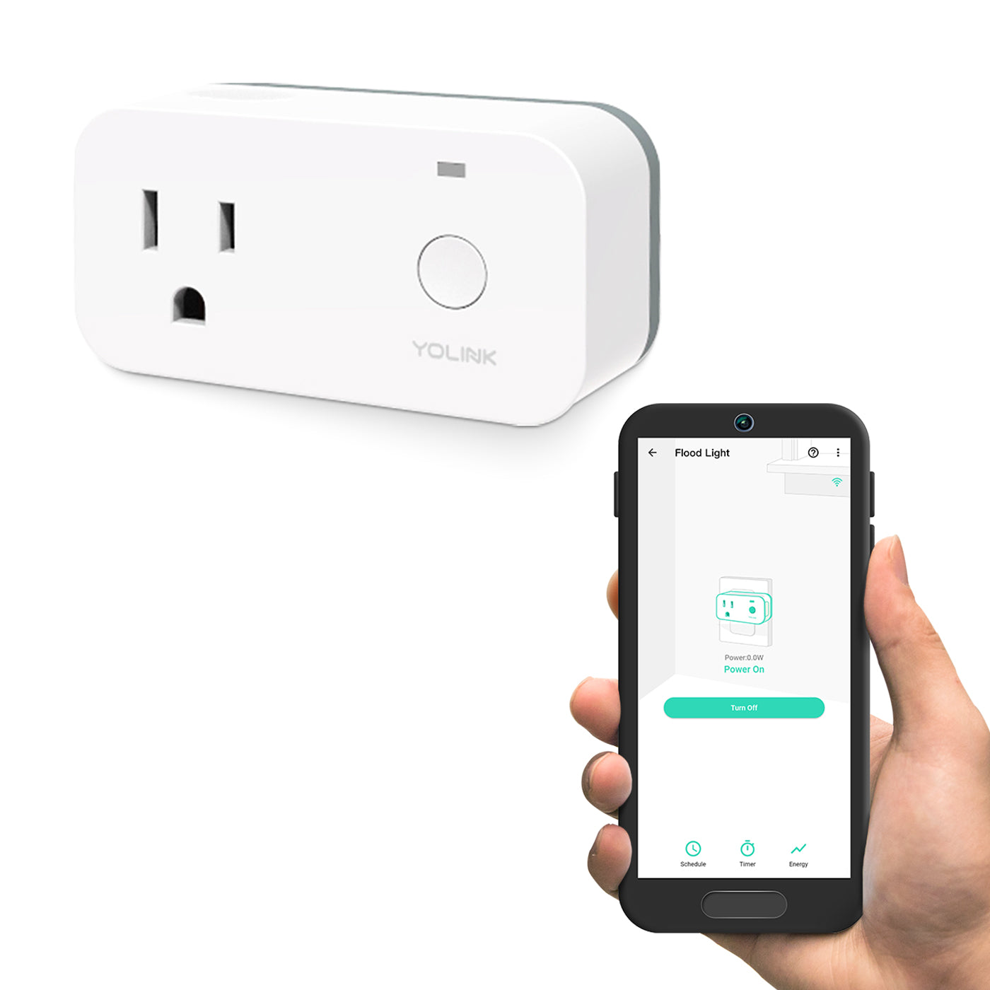 Smart Plug With Power Monitoring, YoLink Hub Required