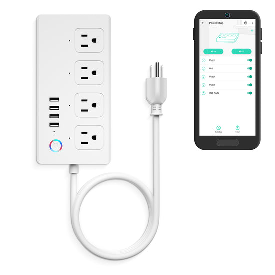 YoLink Smart Power Strip Works with Alexa, Google Assistant, and IFTTT, YoLink Hub Required - YoLink