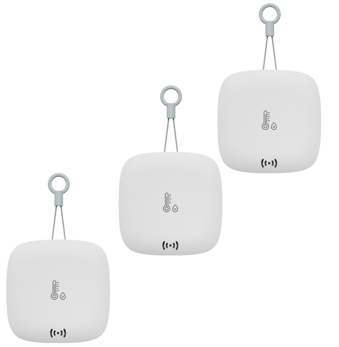 Weatherproof Temperature and Humidity Sensor 3-Pack, Hub Required – YoLink