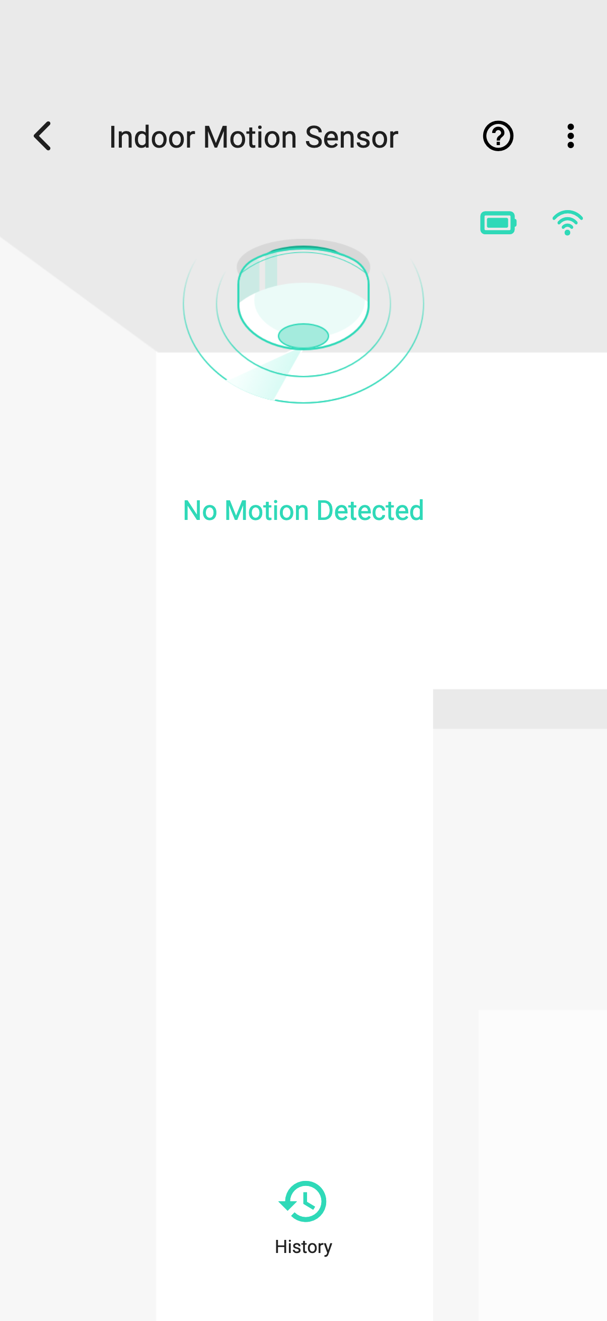 YoLink app — YS7804 normal overview (synthetic UI render)