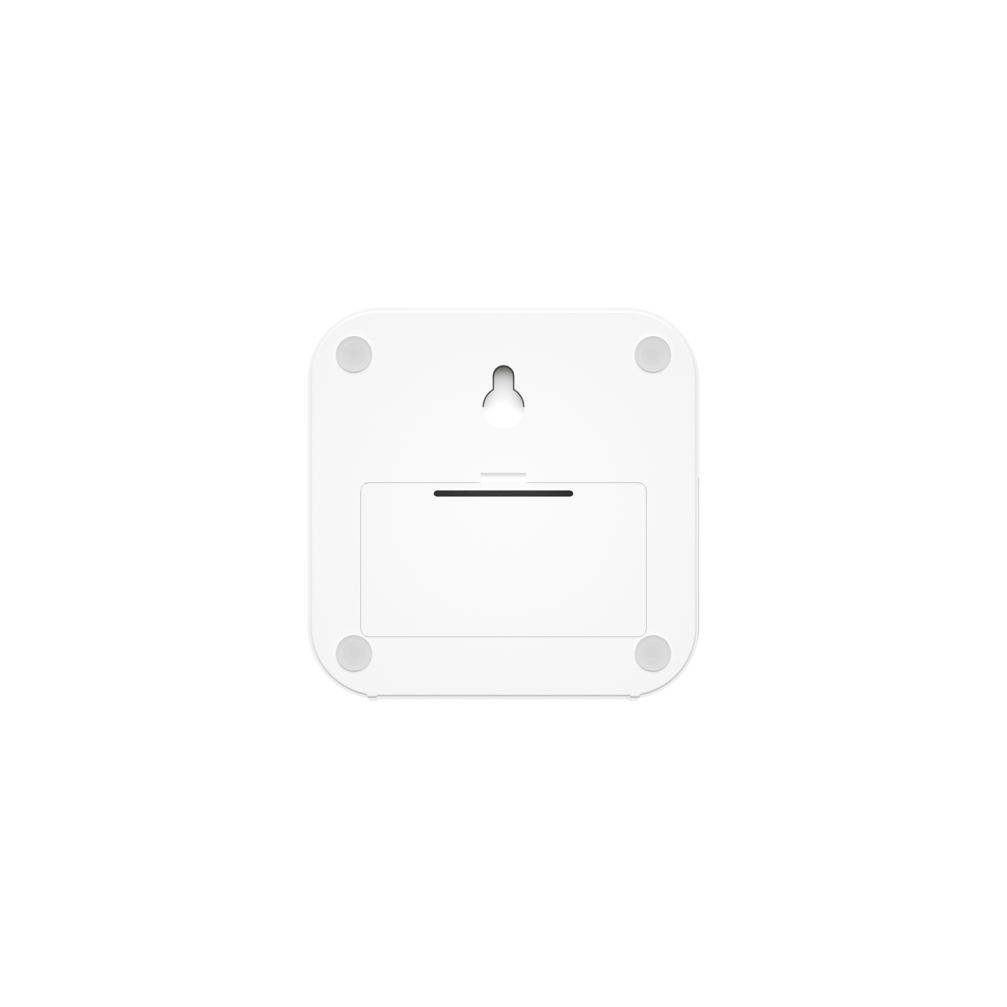 Back — battery door and mounting slot