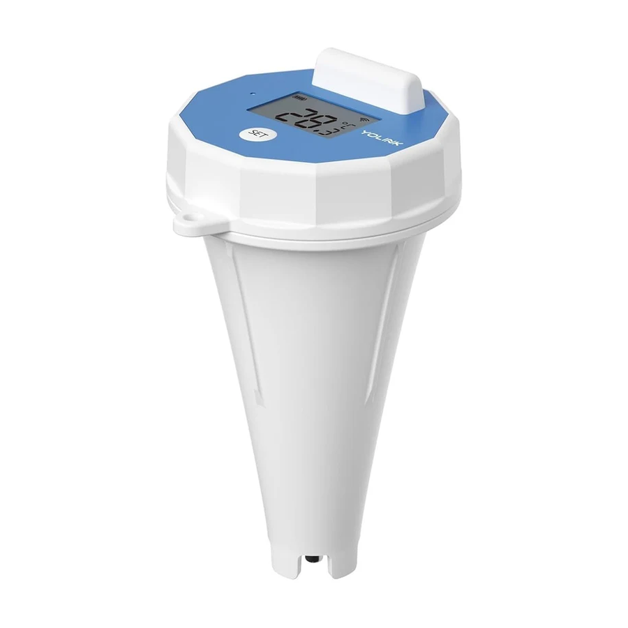YoLink Smart Pool Floating Thermometer, Up to 2,034 ft (620 m) radio range in open air, 5+ Years Battery Life, Emails, Text, App Alerts, Alexa, IFTTT. Pool, Hot Tub, Fish Tank.