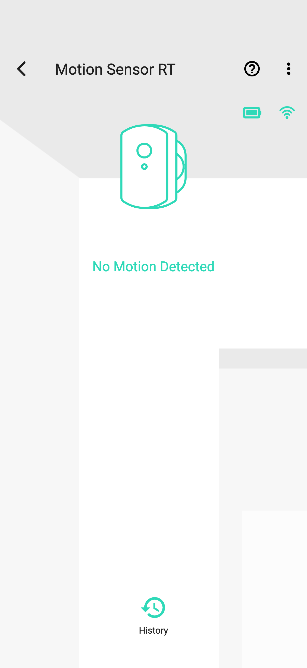 YoLink app — YS7806 normal overview (synthetic UI render)