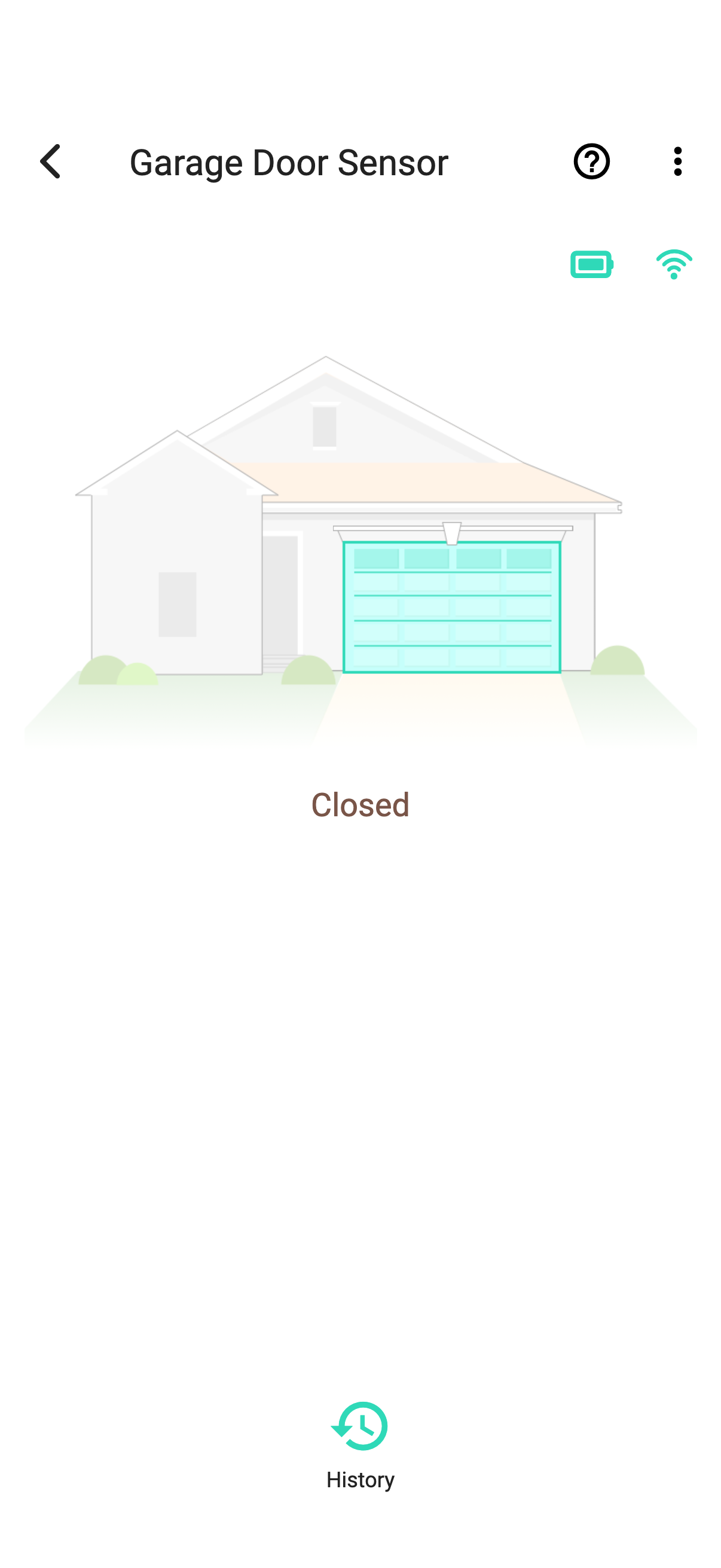 YoLink app — YS7706 normal overview (synthetic UI render)