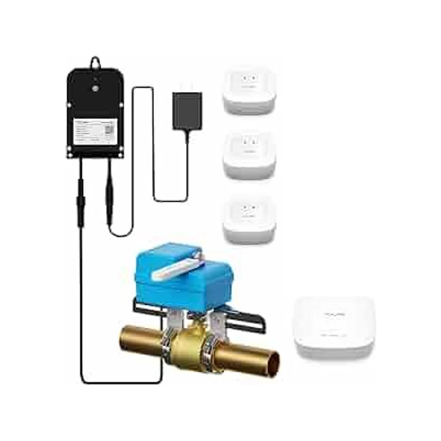Valve Controller 2 & EVO Valve Operator, w/YoLink Hub, 3-Pack Water Leak Sensor 1