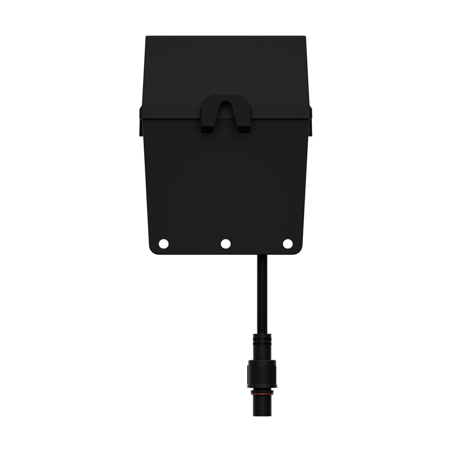 Outdoor Alarm Controller 2 (Only) — controller rear plate and cable detail