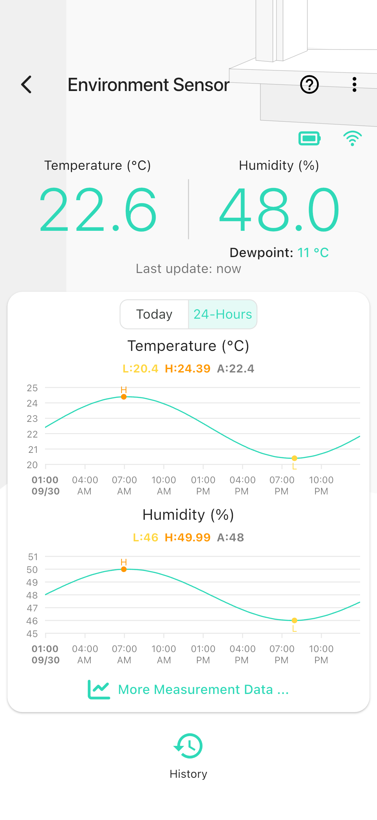 YoLink app — 8015US normal overview (synthetic demo)